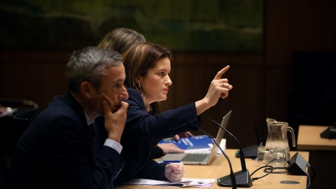 Finance Minister Nicola Willis appears before Parliament’s Finance and Expenditure Committee in April 2024