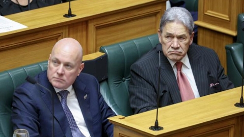 Chris Luxon and Winston Peters