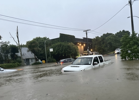 Flooding in Auckland January 2023. Photo: Juha Saarinen