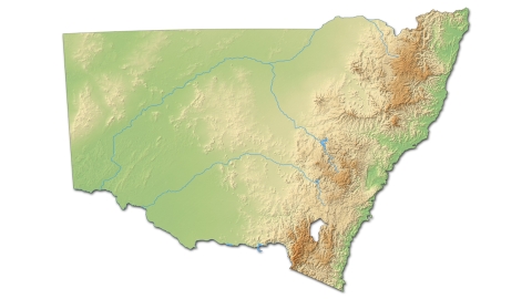 New South Wales map