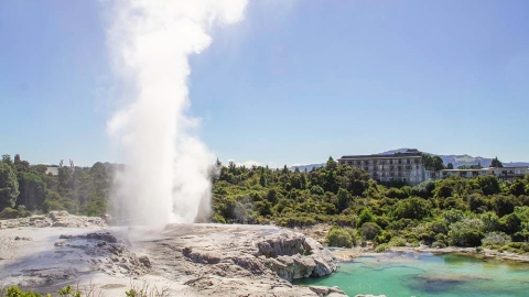 Rotorua geothermal hotspot