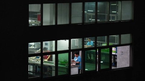 night workers, China