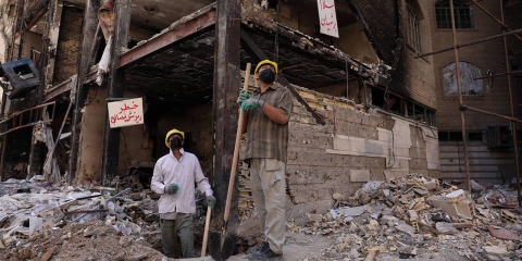 Bombing damage in Iran