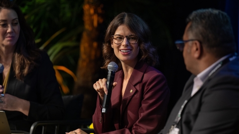 Insurance Council of Australia general manager of climate, social policy and international engagement Alix Pearce. Image source: Steve Hussey/Supplied
