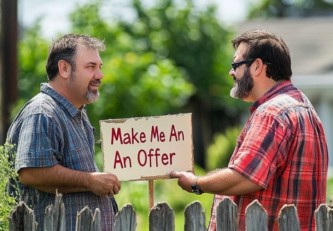 Make an offer sign