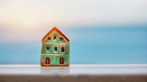 A model house against a nice background.