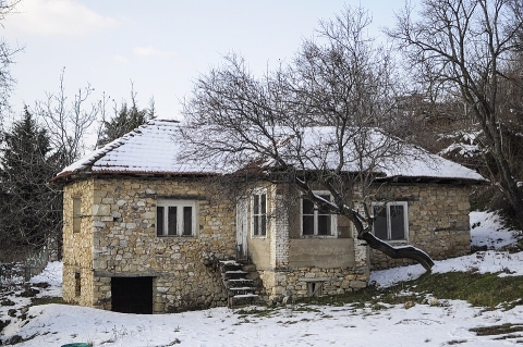 House in snow