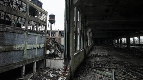 Abandoned US factory