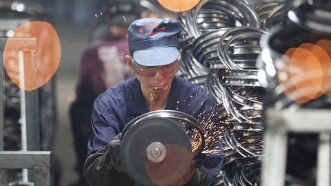 Chinese factory worker
