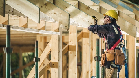 timber framed house construction