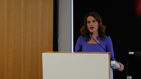 Finance Minister Nicola Willis speaks at PREFU. Image source: Mandy Te