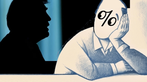 investor watching trump shadow