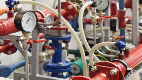 boiler room plumbing