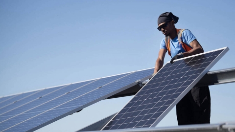 solar panel installation